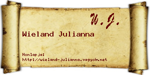 Wieland Julianna névjegykártya